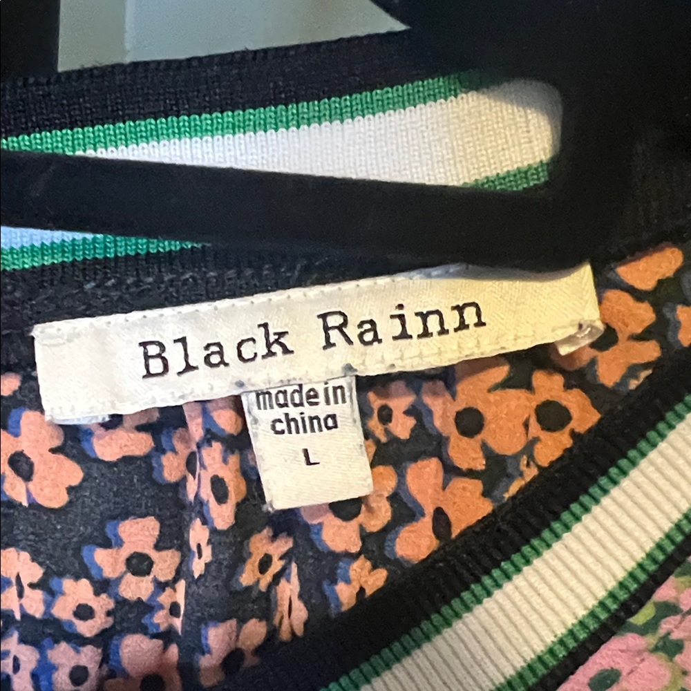 Black Rainn Multicolor Patterned Blouse - image 2